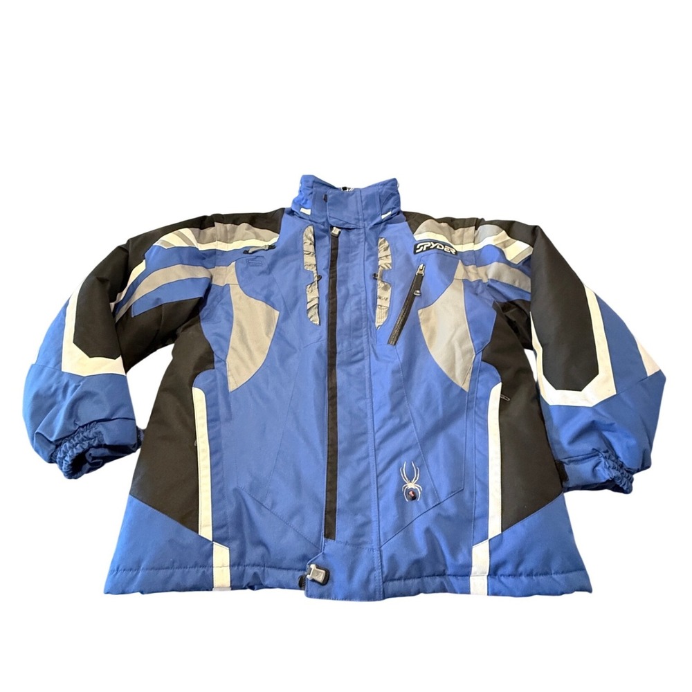 Spyder Dermizax-EV Ski Jacket Mens XL Blue Black X-Static Insulated Vintage
